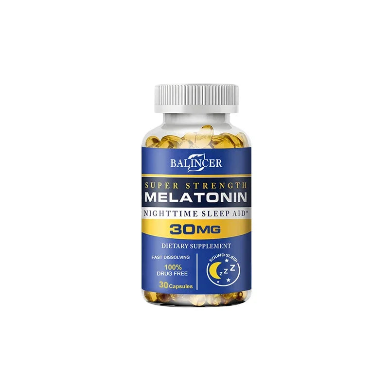 Sleep Supplements - Containing Melatonin - Promote Fast Sleep, Improve Insomnia, Improve Sleep Quality and Deep Sleep
